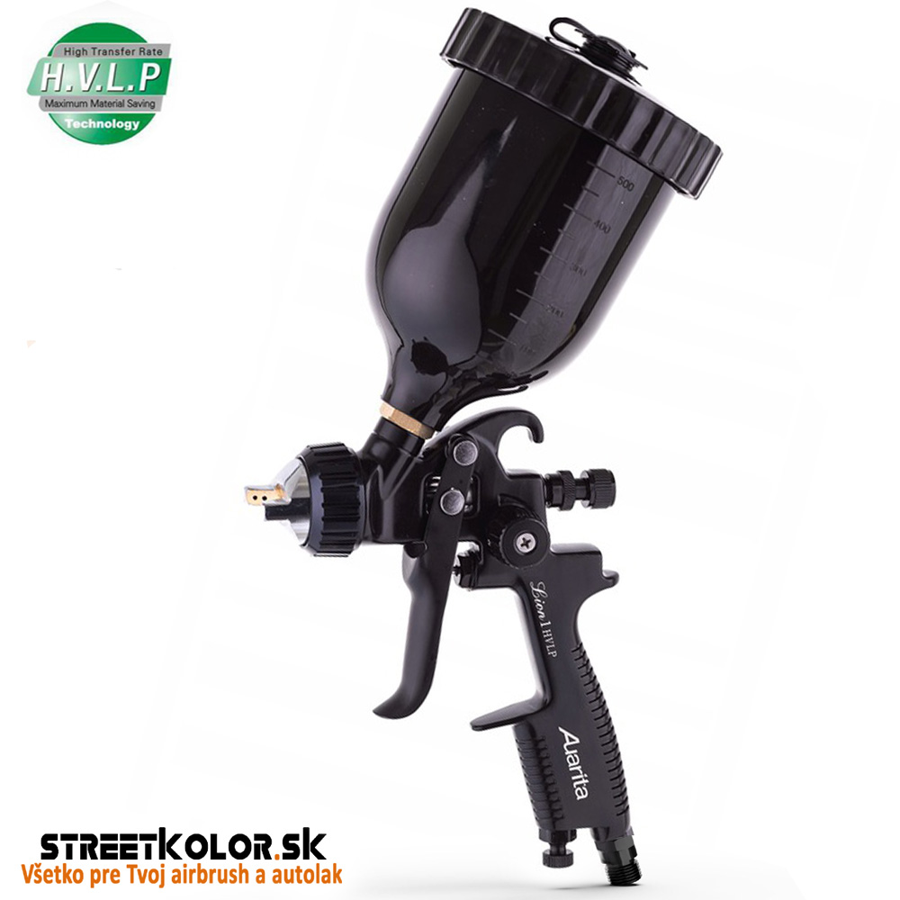 Striekacia pištoľ AUARITA LION1 SPACE BLACK HVLP 1,7mm, 310 - 340 l/min.