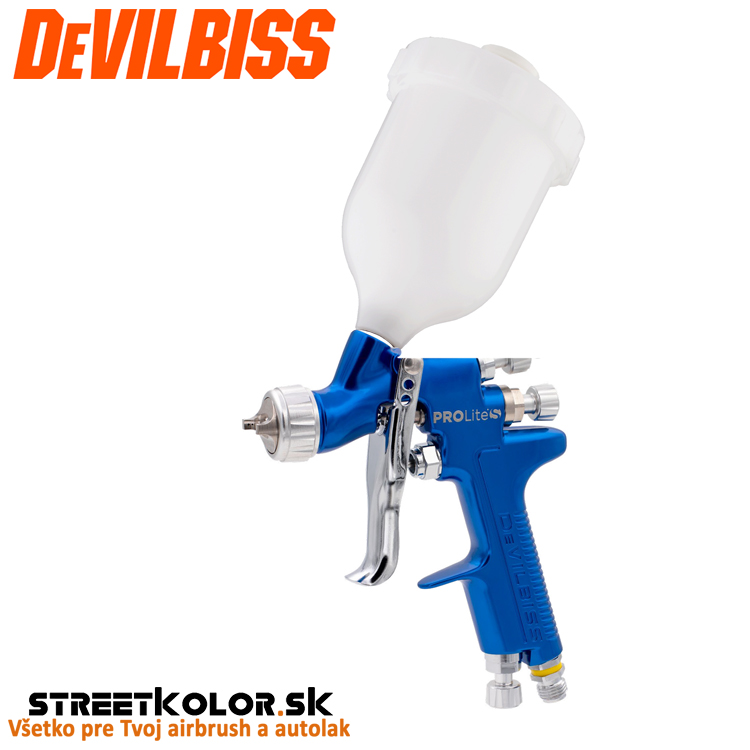DeVilbiss PROLite S 0,8mm pre malé opravy (55-135l/min.) MODEL 2025