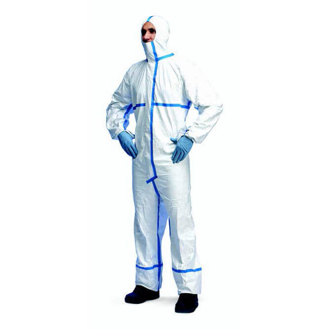 MEGA AKCIA: Lakérnický Overal Tyvek 600 Plus, Bielo Modrý, veľkosť: 2XL,