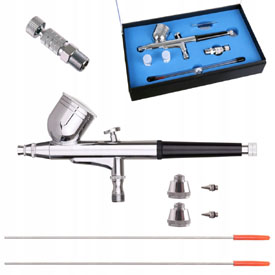 !!! AKCIA !!! Airbrush pištoľ HSENG ® HS-30KT 0,2+0,3+0,5 mm ihla + rýchlospojka