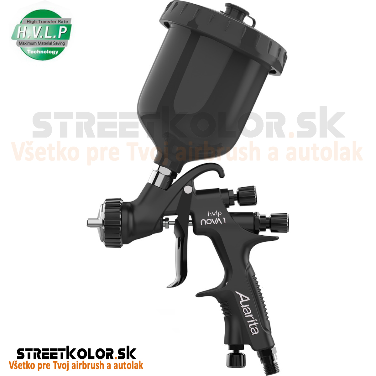 !!! AKCIA !!! Striekacia pištoľ AUARITA NOVA1 SPACE BLACK HVLP 1,3mm, 280-340 l/min.