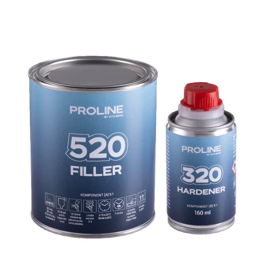 Akrylový plnič biely PROLINE 520 HS 5:1 (800 + 160 ml)
