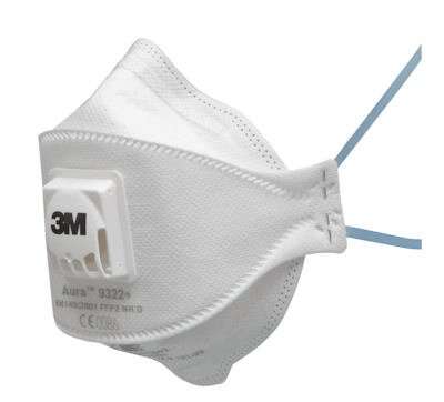 Respirátor skladací 3M AURA 9322+ GEN3 NR D FFP2