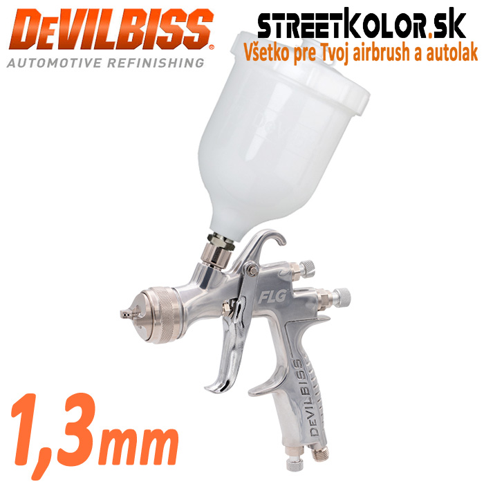 DeVilbiss FLG-5 1,3mm striekacia pištoľ pre metalízu a lak, MODEL 2025