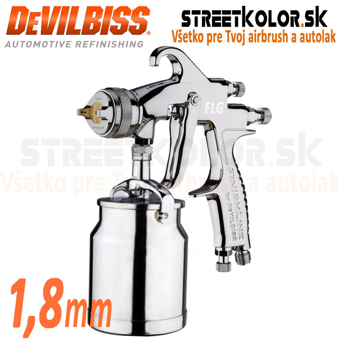 DeVilbiss FLG-S5 1,8mm striekacia pištoľ so spodnou nádržkou, Model 2025