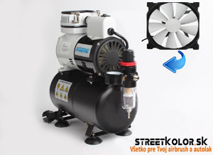 Airbrush kompresor HSENG ® AF-186 s 3l vzdušníkom