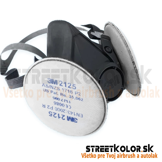3M™ Polomaska 6200, veľkosť M, prachový predfilter 2125, kategória P2