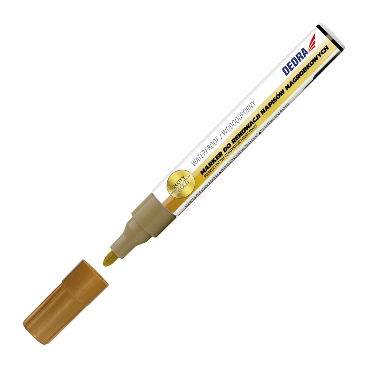 Popisovač náhrobných kameňov, zlatý