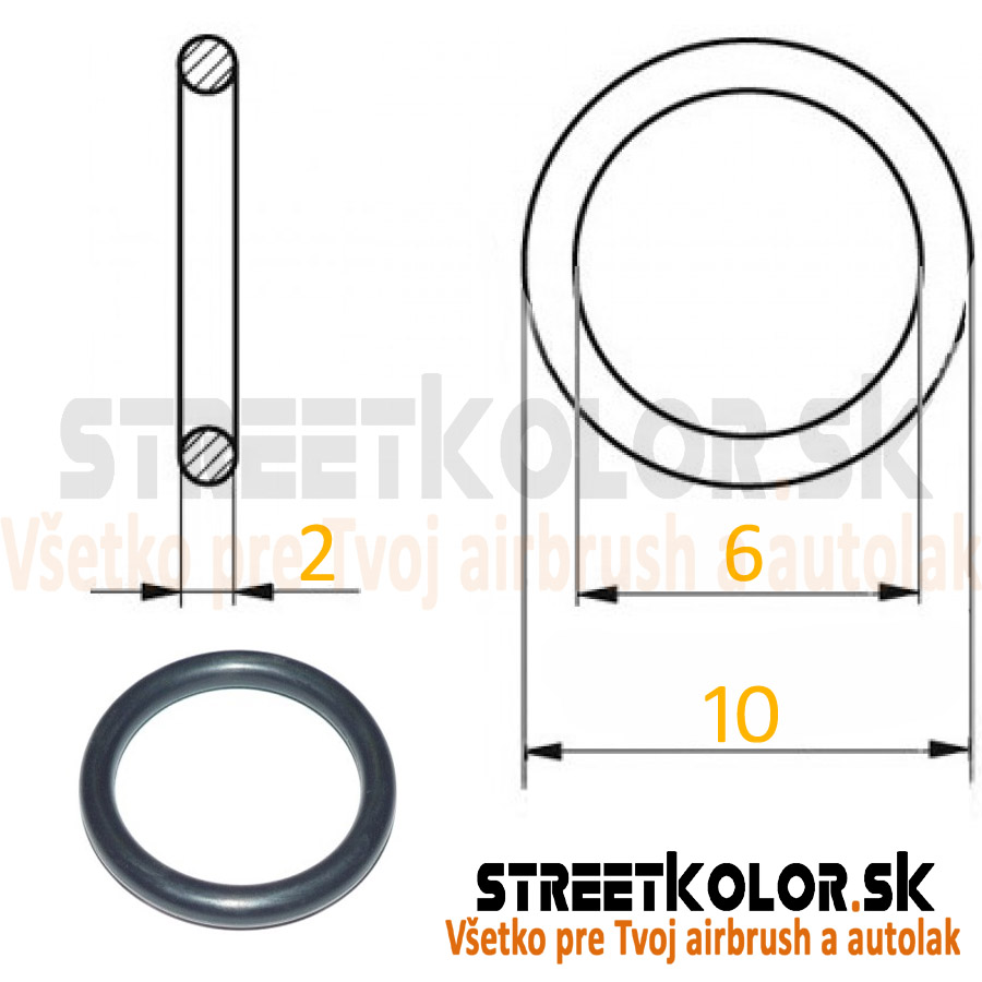 Tesnenia pre Pneumatické systémy 6x2 mm