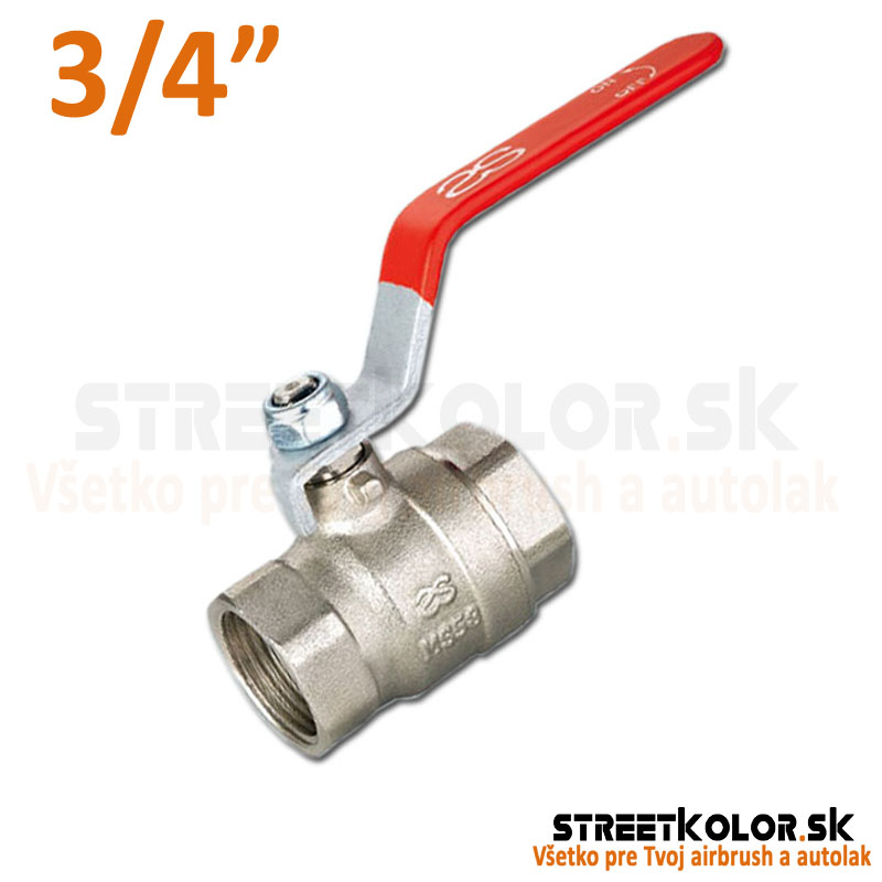 Guľový ventil 3/4" pre vzduchové potrubia