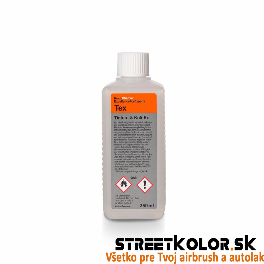 KochChemie Tex Odstraňovač farbieb od džínsou, guličkoveho pera  250ml