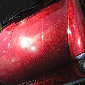 KolorPearl Chameleon - Red, red chameleon metal flakes, 100 grams, 200 microns = 0.2 mm