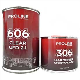 Akrylový číry lak PROLINE 606 ULTRA FAST HS 2:1 (1l laku + 0,5l tužidla)