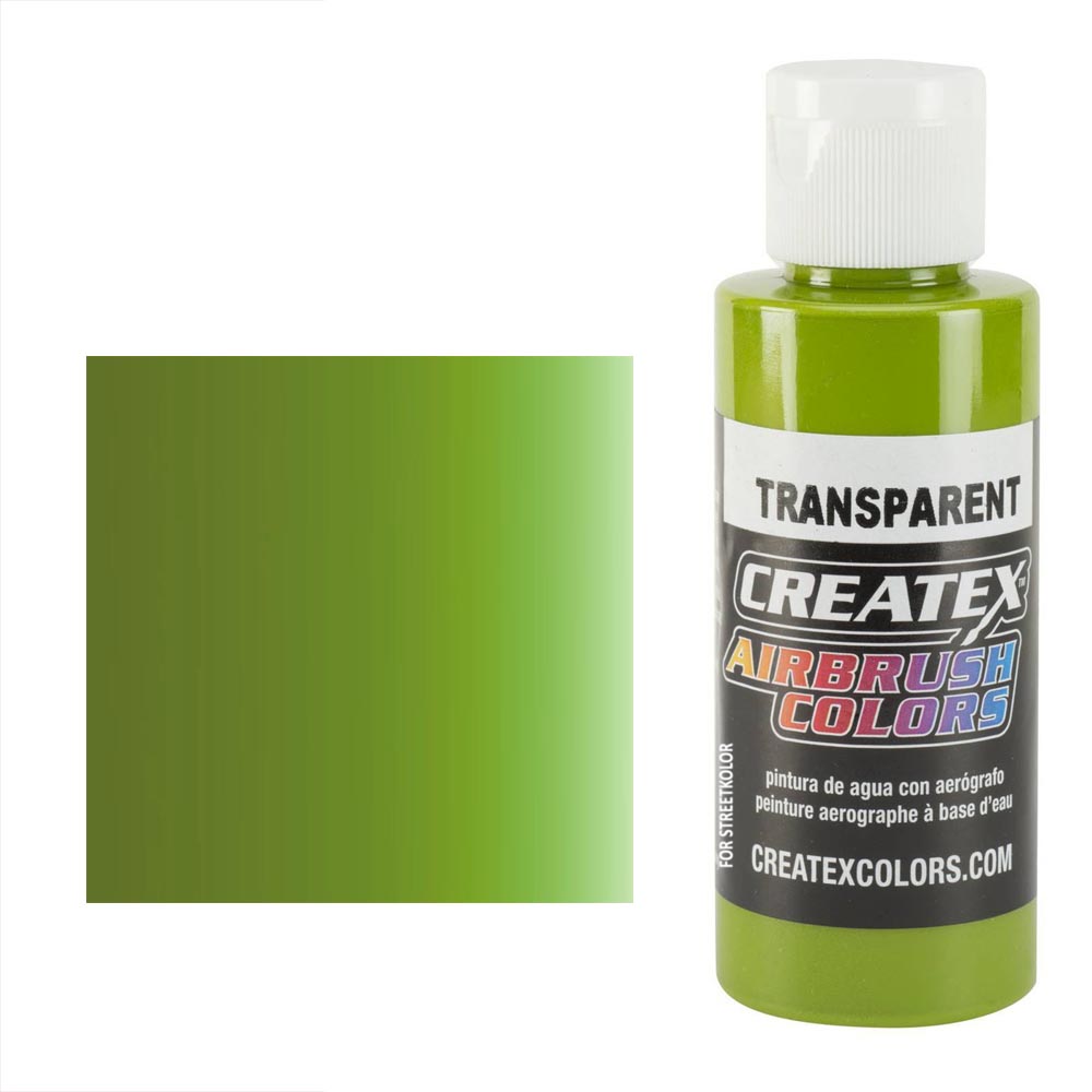 CreateX 5115 Zelená priehľadná airbrush farba 120ml