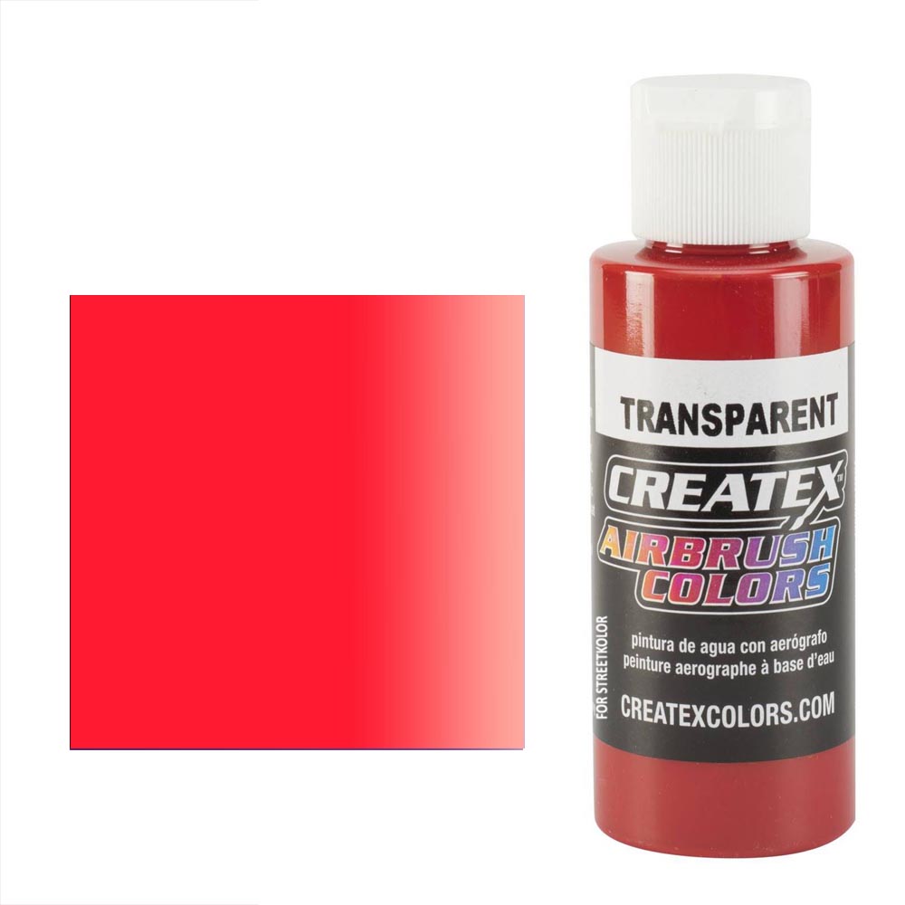 CreateX 5137 červená priehľadná airbrush farba 120ml