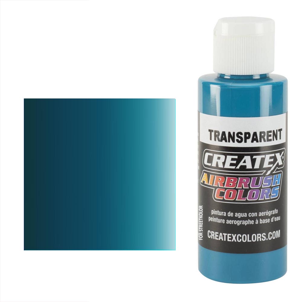 CreateX 5112 Tyrkysová priehľadná airbrush farba 120ml