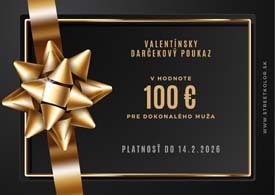 Elegantný Valentínsky darčekový poukaz PRE DOKONALÉHO MUŽA v hodnote 100€