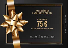 Elegantný Valentínsky darčekový poukaz PRE DOKONALÉHO MUŽA v hodnote 75€