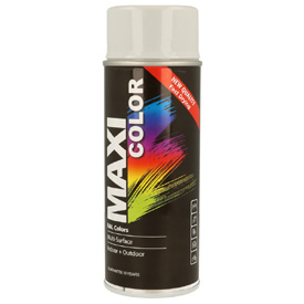 MaxiColor akrylová farba s finálnym lesklým lakom v spreji, RAL7035, Objem: 400ml