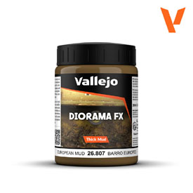 Vallejo Diorama Effects EUROPEAN THICK MUD - Európska hlina, 200 ml