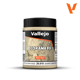 Vallejo Diorama Effects Light BROWN MUD - Svetlo Hnedé blato, 200 ml