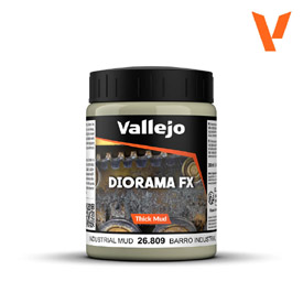 Vallejo Diorama Effects Industrial Mud - Priemyselné blato, 200 ml