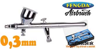 Airbrush pištoľ FENGDA® BD-320 0,3mm so samocentrovacou tryskou