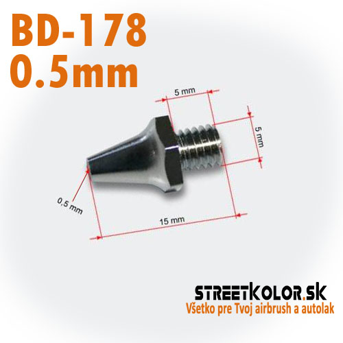 Tryska 0.5mm pre pieskovaciu pištoľ FENGDA BD-178