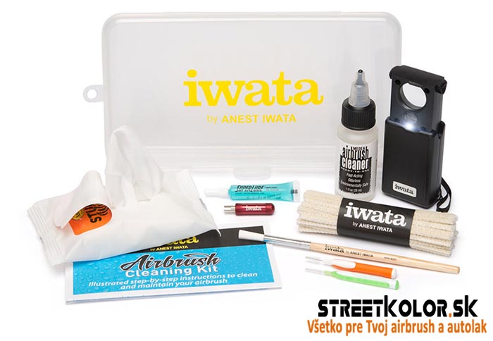 Čistiaca sada Iwata CL-100 pre čistenie airbrush pištolí