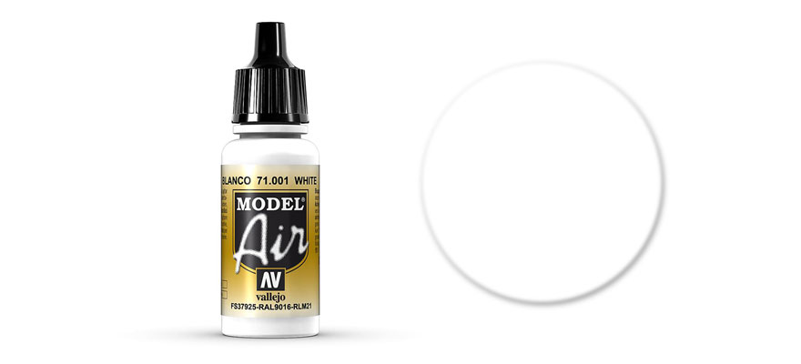 Vallejo 71.001 biela akrylová airbrush farba 18 ml