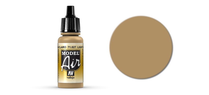 Vallejo 71.027 svetlá hnedá akrylová airbrush farba 18 ml