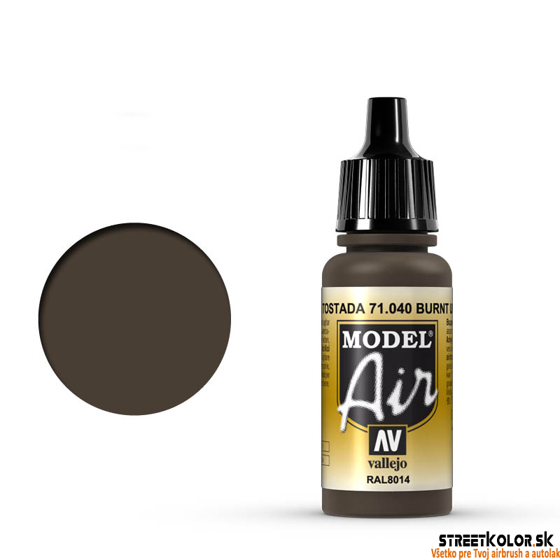 Vallejo 71.040 hnedá airbrush farba 18 ml