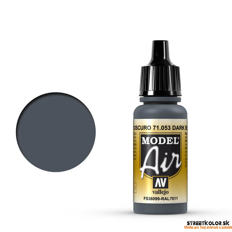 Vallejo 71.053 tmavosivá morská airbrush farba 18 ml