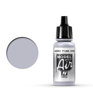 Vallejo 71.065 oceľová metalická airbrush farba 18 ml