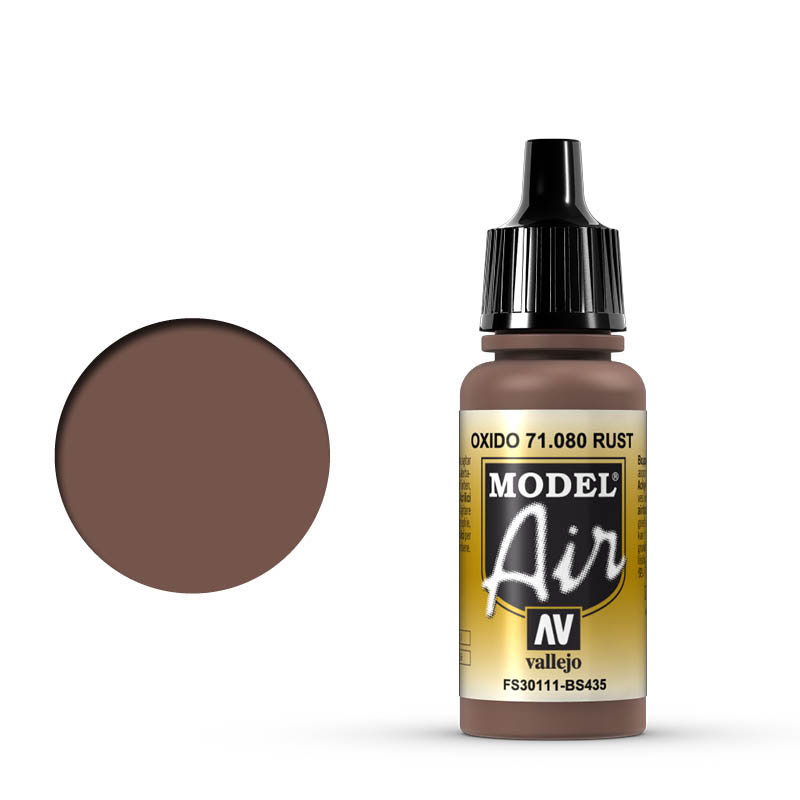 Vallejo 71.080 oxidovaná, hrdzavá airbrush farba 17 ml