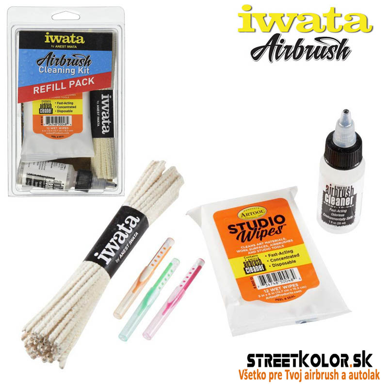 Čistiaca sada Iwata CL-150 pre čistenie airbrush pištolí