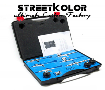 Airbrush sada FENGDA® BD-813, 6 x pištoľ
