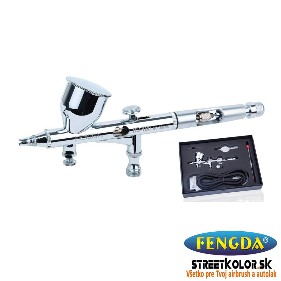 Airbrush pištoľ FENGDA ® FE-180K 0,2+0,3 mm ihla, tryska + hadica