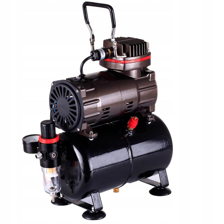 Bezolejový jednoválcový airbrush kompresor OCTAGON SUPERNOVA 8, iba 47dB
